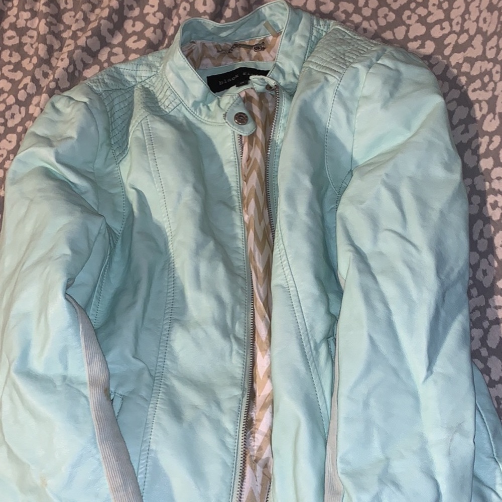 Mint Leather Jacket size medium